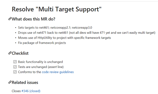Pull Request Sample Content